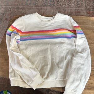 Marine layer rainbow stripe sweatshirt